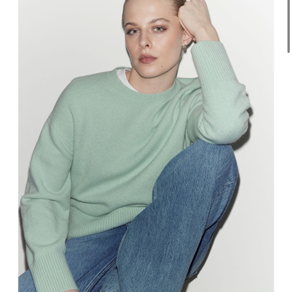 & other stories wool blend crew neck sweater